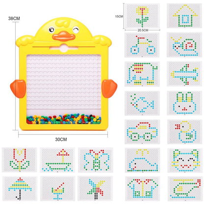 Kids Magnetic Drawing Board Yellow Duck Dinosaur Writing Board Creative Drawing Booklets Pattern Educational Montessori Toy Gift