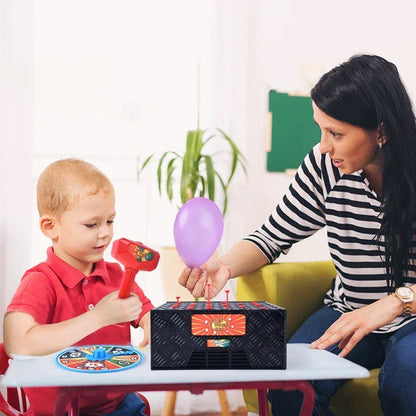 Juego de mesa Whack a Balloon, caja explosiva reutilizable, juego de globos para la familia, divertidos y complicados juegos de escritorio con globos explosivos