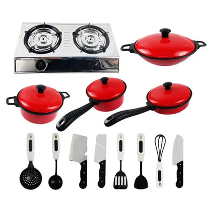 Accessoires de cuisine pour enfants Ensemble de jeu de cuisine pour tout-petits avec casseroles, poêles, ustensiles, ustensiles de cuisine, jouets, aliments pour enfants