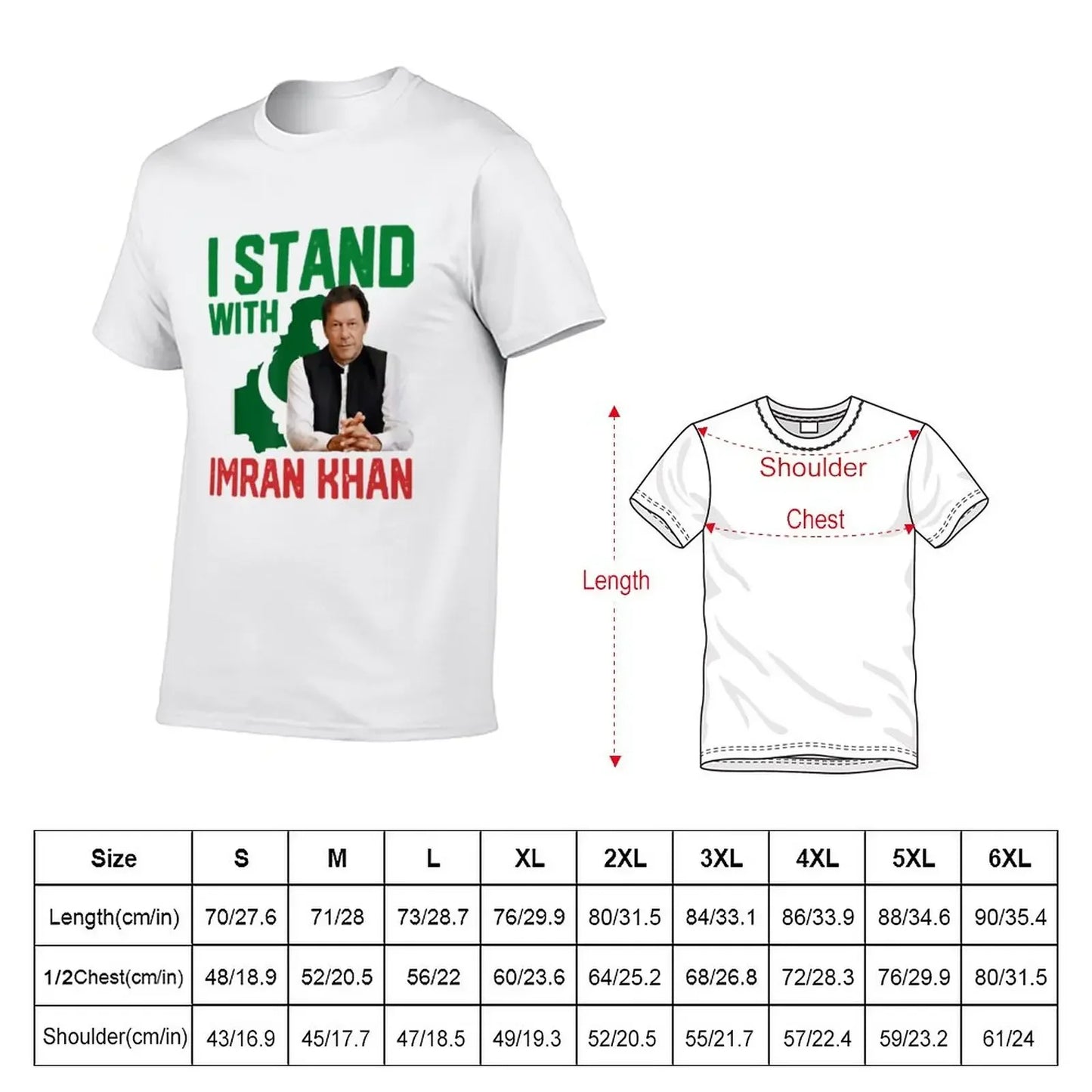 Estoy con Imran Khan Camiseta de verano, ropa personalizada, camisetas para hombre