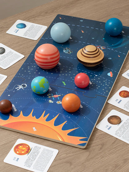 Children's Solar System Eight Planets Cognitive 3D Three-dimensional Puzzle Toy