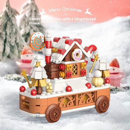 Christmas Train Assembling Building Blocks Children's Educational Toys