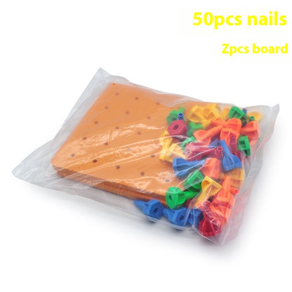 Mushroom Nail Bricks Pro Baby's Building Blocks Educational Toys