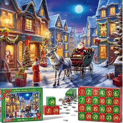 Nouveau puzzle calendrier de l'Avent de Noël de 24 boîtes