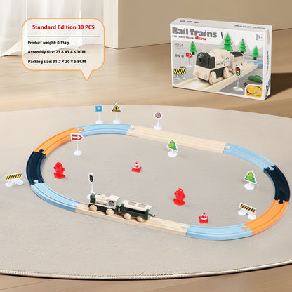 Small Train Track DIY Splicing Blocks Bridge Educational Toys