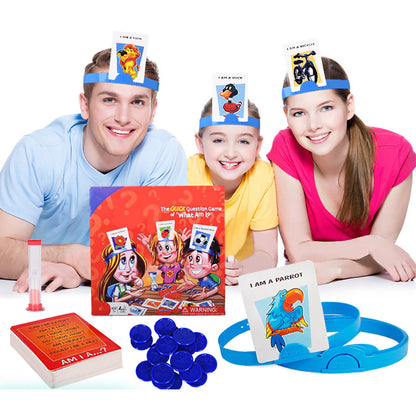 Jeu de société Question rapide sur ce que je suis Cartes Gadgets amusants Jouets fantaisie Enfants Parents Jeux de fête