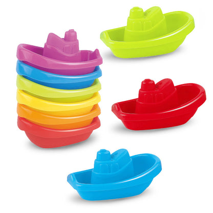 Children's Intelligence Toys Small Boat Stacked With Layers Of Hourglass