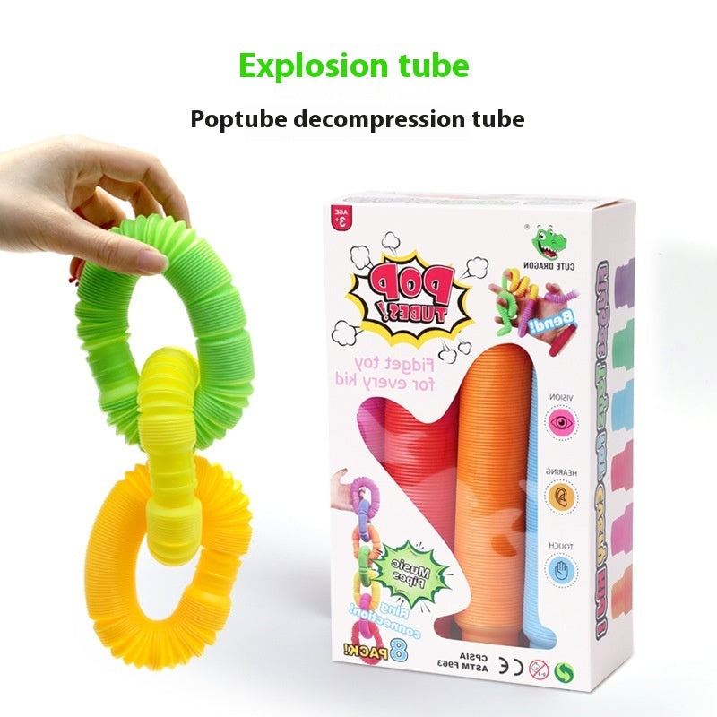 Children's Stretch Decompression Tube PopTube Sensory Toys