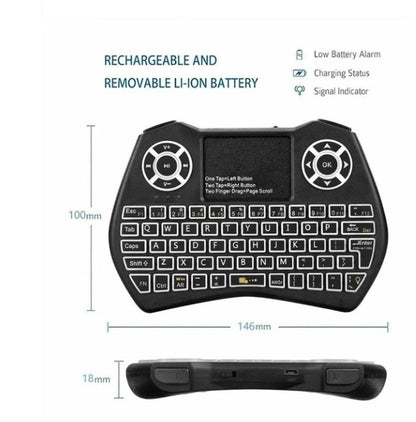 Mini Wireless Keyboard Flying Mouse Keyboard Supports Multi-language Keyboard