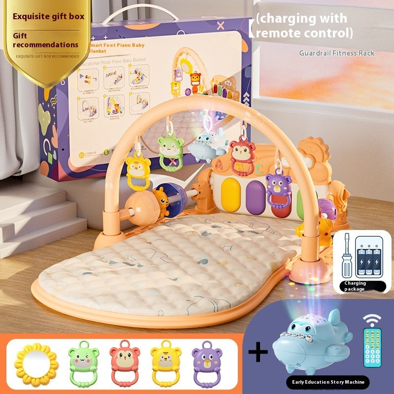 Pedal Piano Newborn Baby Toys 0-1 Years Old Gymnastic Rack Early Education Puzzle