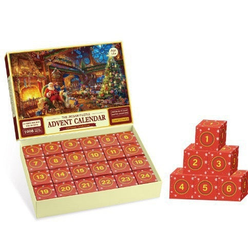 Nouveau puzzle calendrier de l'Avent de Noël de 24 boîtes