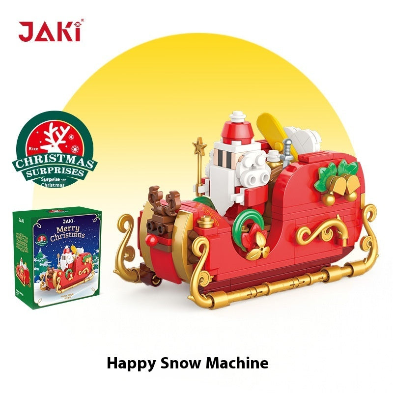 Christmas Train Assembling Building Blocks Children's Educational Toys