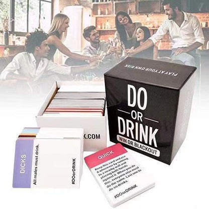 Jeux de société Jeu de cartes à boire pour adultes Osez ou prenez des shots pour les apéritifs Stratégie Fêtes Camping Jeu d'anniversaire Carte